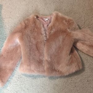 Women's Faux Fur Jacket in Pink